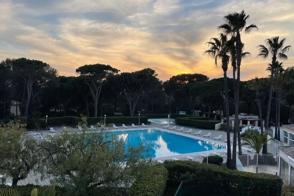 Bel Appartement Vue Sur Piscine 1 Chambre Fermee Et 1 Espace Cabine Saint-Raphaël Exterior foto